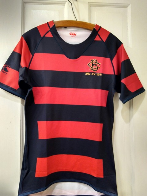 canterbury striped rugby shirt