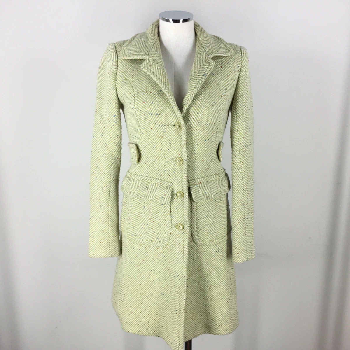 Herringbone shop flecked coat