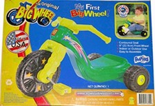 Trike The Original My First "Lil' Yellow /Green Princess" Big Wheel 9" Trike