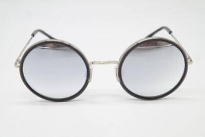 Sonnenbrille METALCRAFT BARCELONA 1946 FUCHS Silber Schwarz Rund sunglasses Neu