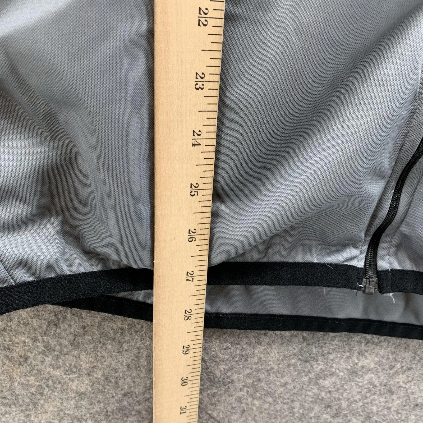 VETEMENTS Felpa Nike Maglione Uomo Large Adulto Grigio Nero Cerniera Piena Logo Atletico Traccia