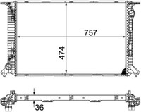 Mahle KüHler WasserküHler FüR Audi A5 8T3 S5 Quattro RS5 8TA 8K5 B8 RS4 8F7