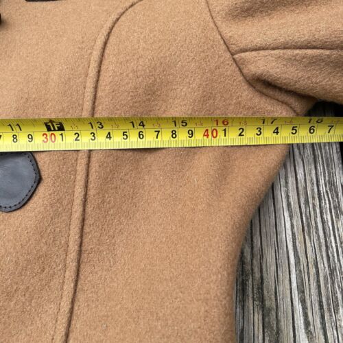 Schott NYC Gr. XS Wolle Kapuze Peacoat Duffel Knebelknopf braun Vintage Mantel - Bild 3 von 12