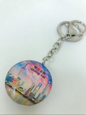Shanghai Oriental Pearl Tower Landscape Crystal Keychain