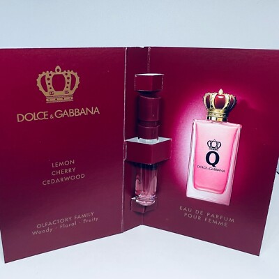 Dolce & Gabbana Q (Queen) Eau de Parfum Sample Spray 1.5ml