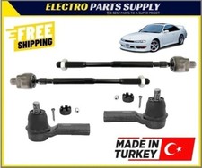 New Inner & Outer Tie Rods Set for Nissan 240SX 95-98 S14 Made in Turkey