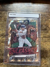 2021 Panini Donruss Pete Alonso Unleashed Insert # /999 GOLD NY Mets SP!