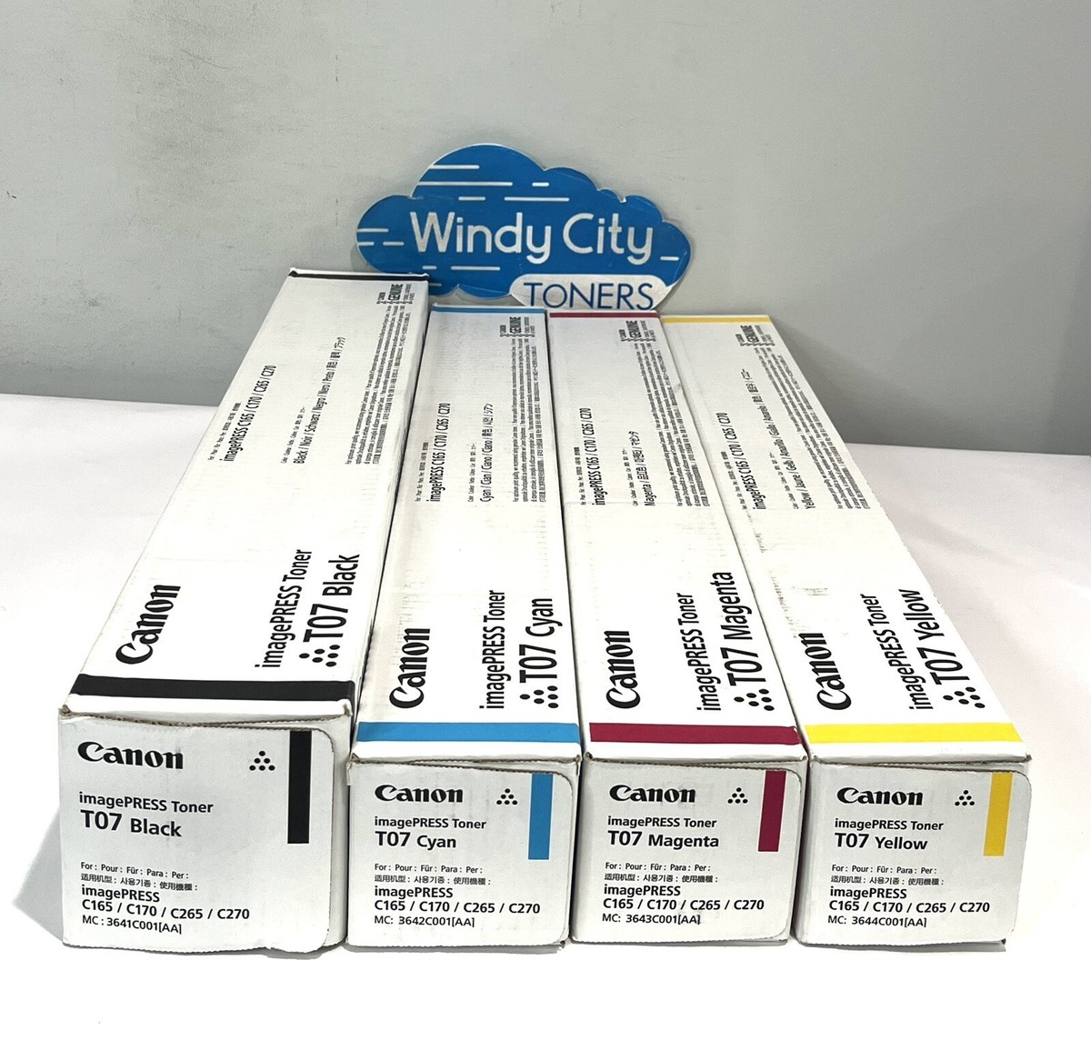 Canon T07 3641C001 3642C001 3643C001 3644C001 Toner Set for