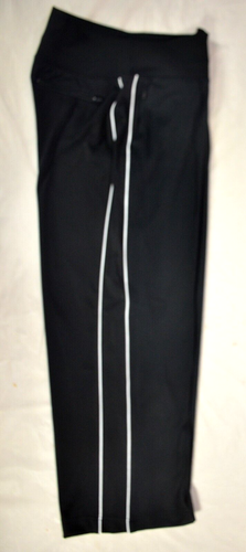 NWT $119 Athleta Sz M Petite MP Black Venice Track Stripe Wide Leg Pant #854424 - Picture 6 of 6
