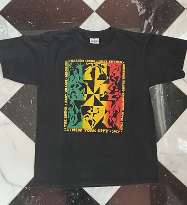 1980s Vintage NYC 5 Boroughs Rap Hip Hop Rock T 80 90 Spike Lee Haring Basquiat