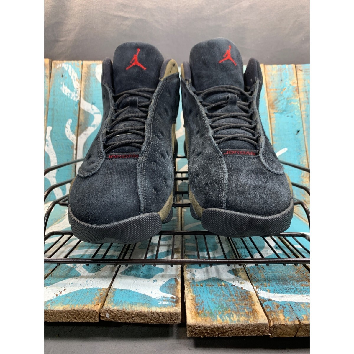 Nike Air Jordan 13 XIII 13s Retro Olive Black Suede 414571