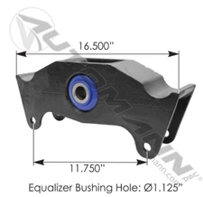 AUTOMANN EQ028SUB EQUALIZER STEEL WITH POLY BUSHING HUTCH