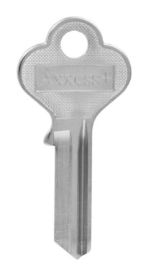 Hillman 88523 Brass Nickel #76 Traditional Single Sided Blank Key (Pack of 4)