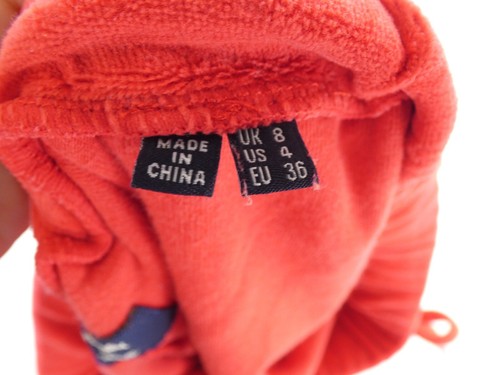 Shorts Superdry Towelling Velour Red UK 8 Bundle White Waffle Knit size S Lot 2 - Picture 14 of 14