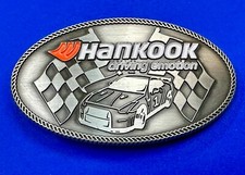 Hankook Tires Logo Driving Emotion Advertising Race Car Belt Buckle Hankook Tires Logo Driving Emotion Advertising Race Car Belt Buckle