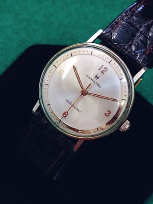 DEFECTIVE Vintage Hamilton automatic A601  10k RGP swiss mens G3D