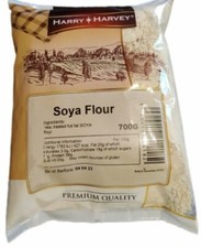 PURE SOYA FLOUR 700g Food Grade soybean powder dried full fat 20% Harry Harvey