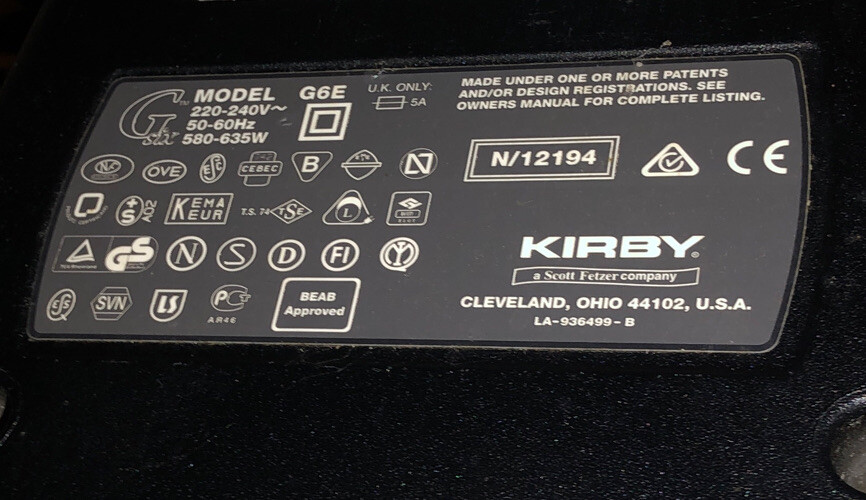 Kirby G6 Vacuum Cleaner Fully Working In Great Condition eBay