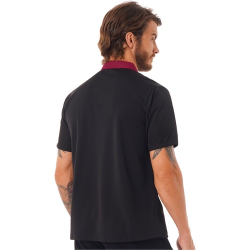 Men Chef Coat Short Sleeve Button Down Chef Jacket Cooking Kitchen Uniform Tops - Picture 11 of 19