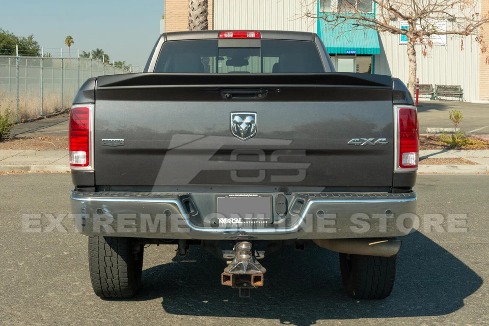 Alerón de puerta trasera negro mate plástico ABS para 09-18 Ram 1500 2500 3500 Foto 4 de 4