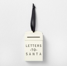 Letters to Santa Mailbox Ornament Sour Cream - Hearth  Hand with Magnolia