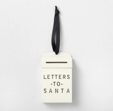 Letters to Santa Mailbox Ornament Sour Cream - Hearth & Hand with Magnolia