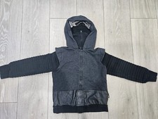 Disney Star Wars Boys' Dark Gray Full Zip-Up Hooded Jacket size 5/6