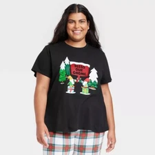 Wondershop Plus Size Christmas Gnomes Matching Family Pajama Top 4X, Black #5125