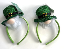 Lot of 2 Womens Deluxe Leprechaun St Patricks Day Mini Top Hat Headband Costume