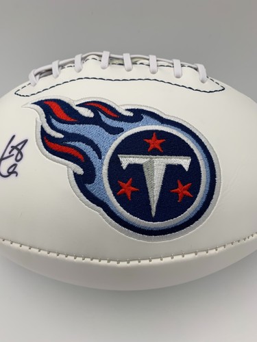 MARCUS MARIOTA signed/autographed TENNESSE TITANS Full Size Logo Football - JSA - 第 3/4 張圖片