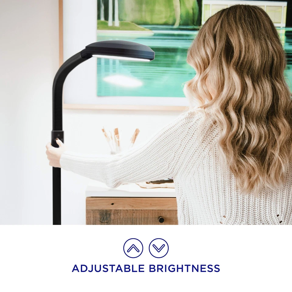 Verilux SmartLight полный спектр светодиодная современная напольная лампа с регулируемым ярким... - Изображение 4 из 4