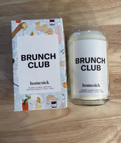 Brunch Club homesick Scented Candles - 13.75 oz Long-Lasting Soy Wax Blend NEW