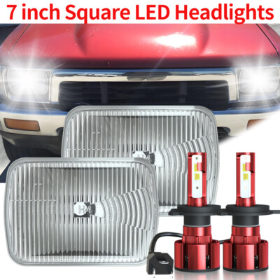 5''x7'' LED Headlights Hi/Low Beam H4 For Toyota Pickup 1982-1995 Hardbody Truck