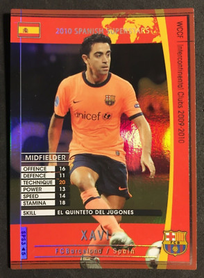 2009-10 Panini WCCF Spain Superstars Xavi Hernandez Barcelona