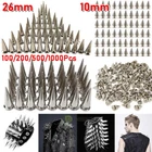 100-1000x Punk Cone Metal Spikes Rivets Studs Screw for Clothing Jacket Leather
