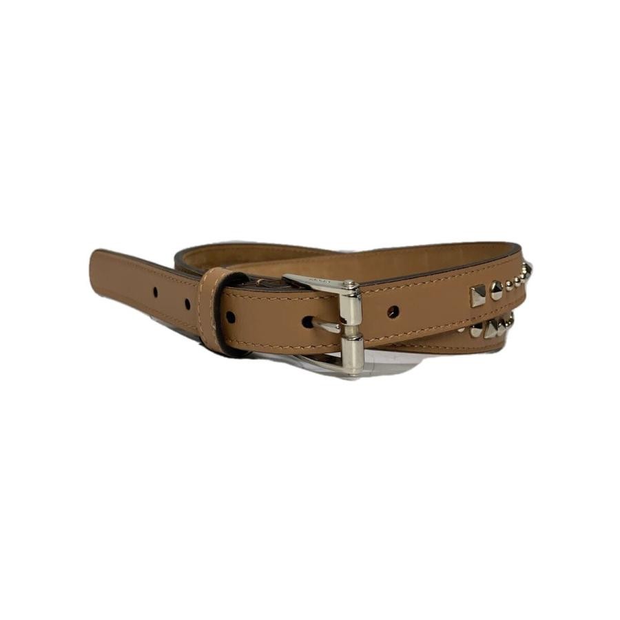 Gucci Brown Leather Studded Belt for Women 380561