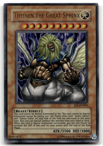 Theinen the Great Sphinx EP1-EN001 Ultra Rare Yu-Gi-Oh! Movie Exclusive Pack