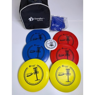 Donglai Sports Disc Golf Set 6 Discs Putter Mid-Range Driver Bag Towel Marker