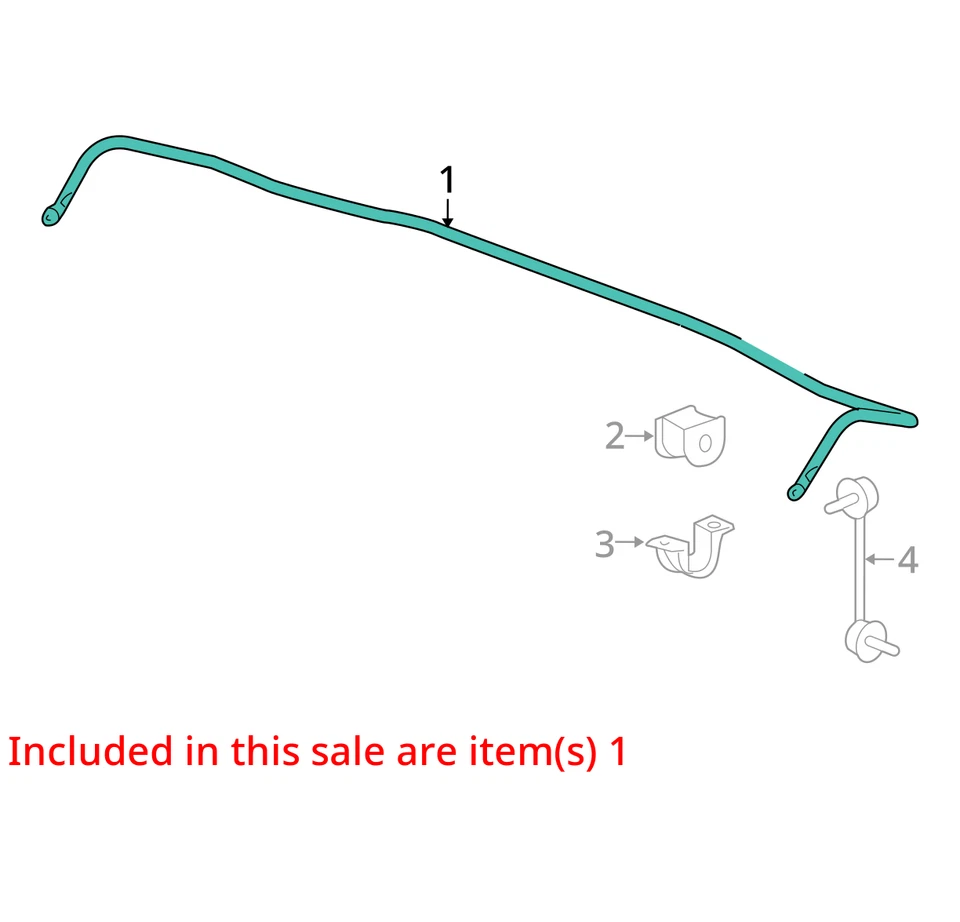 Barra estabilizadora trasera Honda Accord 2014 tracción delantera OEM 132 k millas - LKQ414247066 Foto 4 de 4