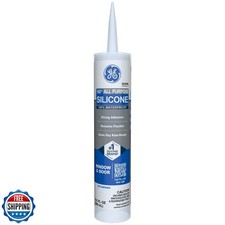 GE All Purpose Silicone Caulk, Clear, 10 fl oz Cartridge, 1 Pack - 100 Water