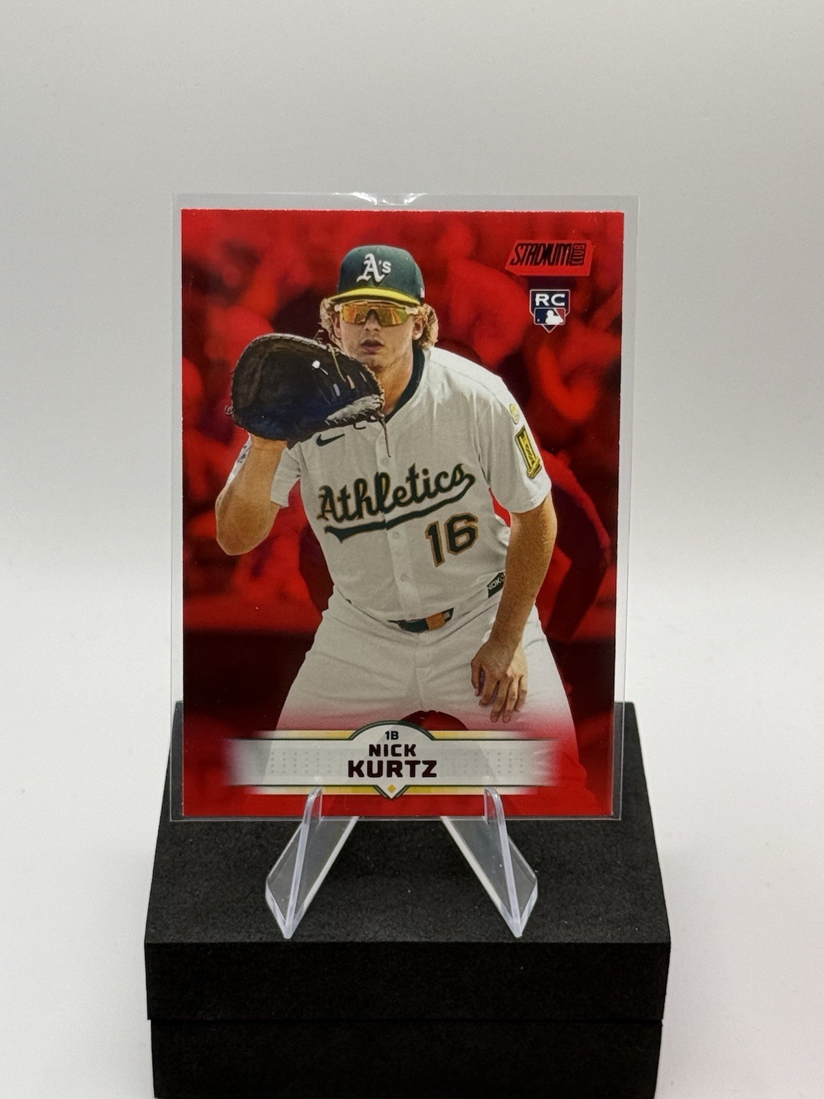 2025 Topps Stadium Club - Nick Kurtz #9 Red Foil (RC)