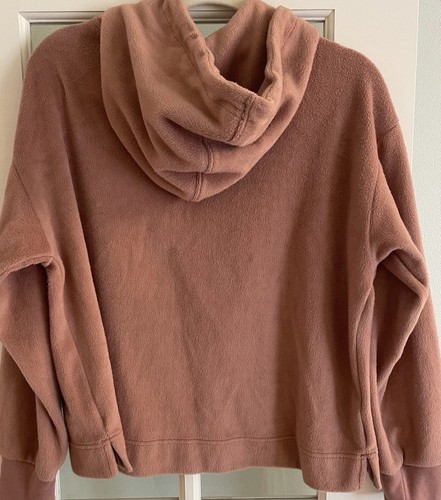 Lou & Grey Loft Womens Size M Medium Pink Fleece Hoodie Soft Knit EUC - Picture 6 of 11
