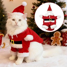 Holiday Cat Clothes Christmas Pet Dress Up Costumes Gifts Cute Festival Party Ki