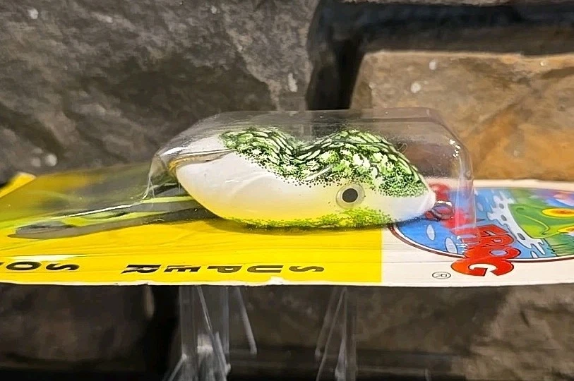 Rana escoria Southern Lure Co 5/16 oz. Señuelo de pesca Topwater (negro/verde natural) Foto 3 de 3