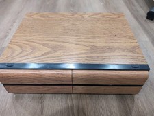 Vintage Wood Grain VHS Tape Holder Cabinet Storage Case