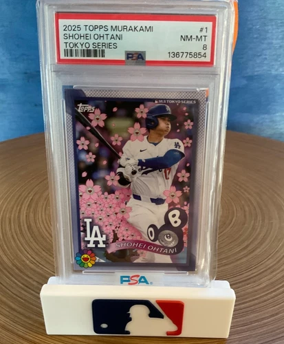 2025 TOPPS TAKASHI MURAKAMI + MLB WORLD TOUR TOKYO SERIES #1 SHOHEI OHTANI PSA 8