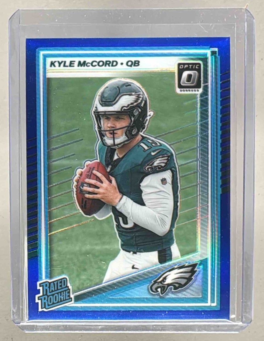 Kyle McCord 2025 Panini Donruss Optic #283 Blue Prizm Rated Rookie /249