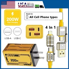 200W Super Fast Charging Type C Wall Charger For iPhone 17 Pro Max 16 15 14 13