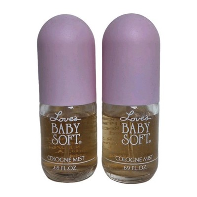2x MEM Love's Baby Soft Cologne Mist 0.69 fl oz x2 Spray Bottle New 