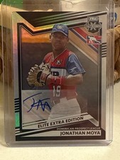 2022 Panini Elite Extra Edition #186 Jonathan Moya ✍️ auto 🔥 Detroit Tigers